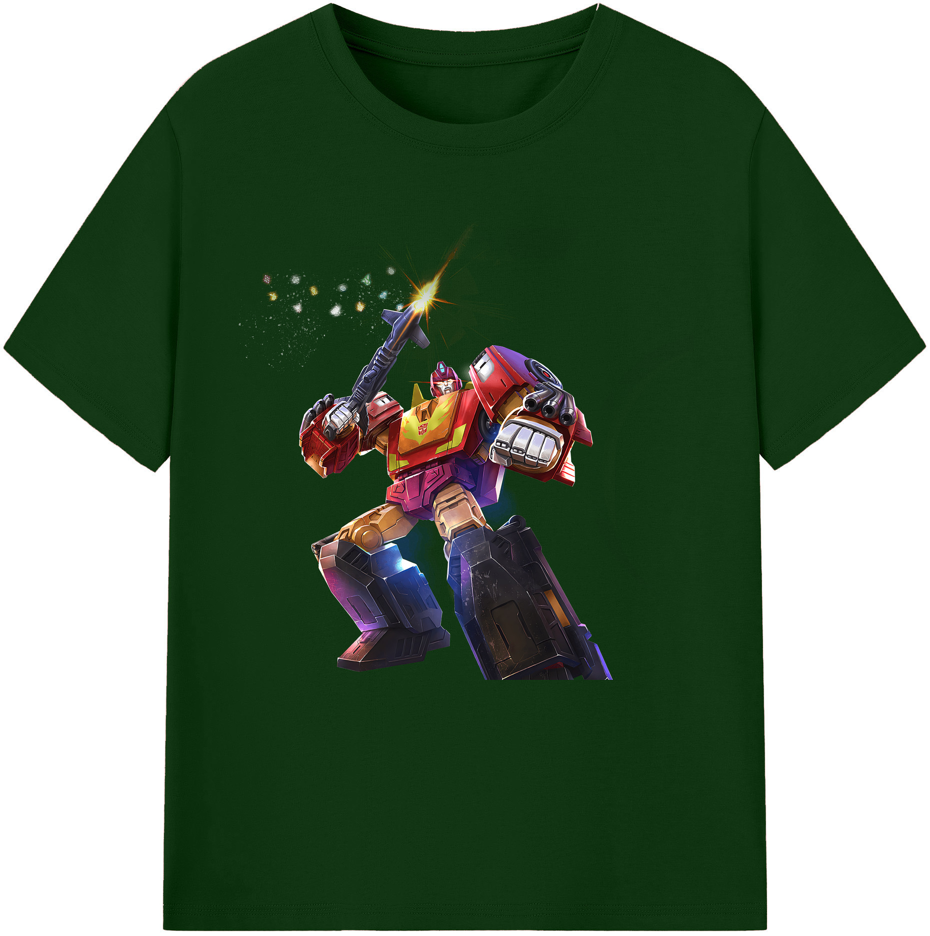 （画像用） Transformers トランスフォーマー 綿100％半袖Tシャツ（フロントプリント）